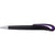 Branded Promotional BLACK SWAN PLASTIC BALL PEN with Trim in Purple Pen From Concept Incentives.