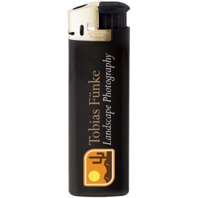 Branded Promotional BIC¬Æ J38 GOLD HOOD LIGHTER Lighter From Concept Incentives.