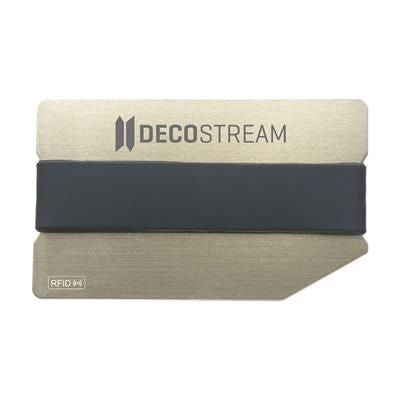 Branded Promotional RFID PERSONATA CARD HOLDER in Gold Credit Card Holder From Concept Incentives.