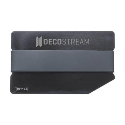 Branded Promotional RFID PERSONATA CARD HOLDER in Black Credit Card Holder From Concept Incentives.