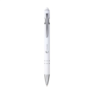 Branded Promotional LUCA TOUCH PEN in White Pen From Concept Incentives.