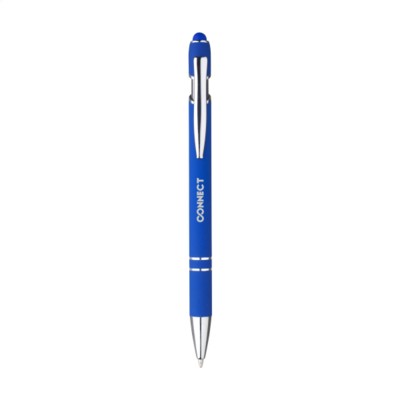 Branded Promotional LUCA TOUCH PEN in Blue Pen From Concept Incentives.