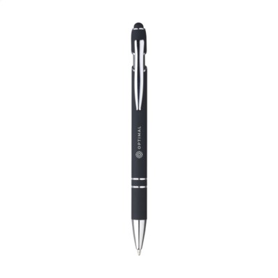 Branded Promotional LUCA TOUCH PEN in Black Pen From Concept Incentives.