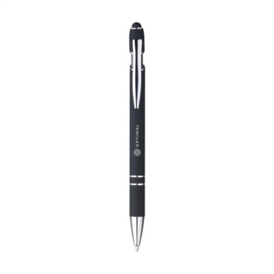 Branded Promotional LUCA TOUCH PEN in Black Pen From Concept Incentives.