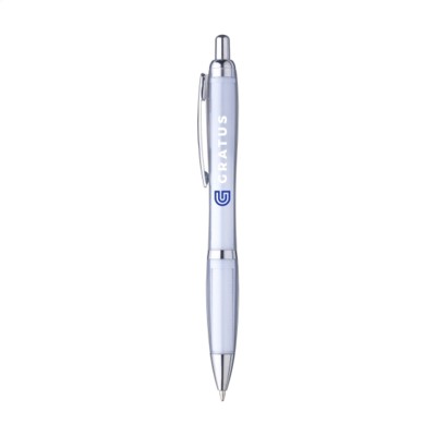 Branded Promotional ATHOS RPET PEN in White Pen From Concept Incentives.