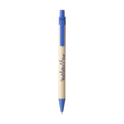 Branded Promotional BIO DEGRADABLE NATURAL PEN PEN in Blue Pen From Concept Incentives.