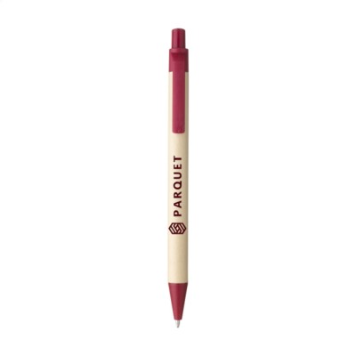 Branded Promotional BIO DEGRADABLE NATURAL PEN PEN in Red Pen From Concept Incentives.