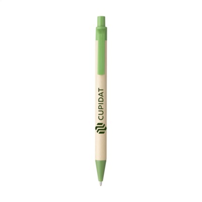 Branded Promotional BIO DEGRADABLE NATURAL PEN PEN in Green Pen From Concept Incentives.