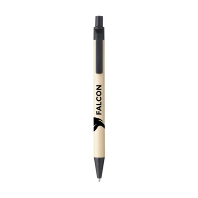 Branded Promotional BIO DEGRADABLE NATURAL PEN PEN in Black Pen From Concept Incentives.