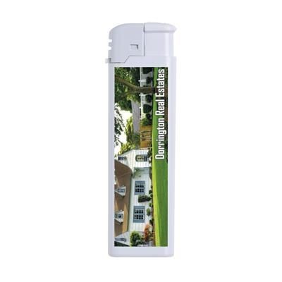Branded Promotional COLOURTOP LIGHTER in White Lighter From Concept Incentives.