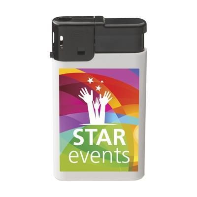 Branded Promotional FIRELIGHT LIGHTER in White Lighter From Concept Incentives.