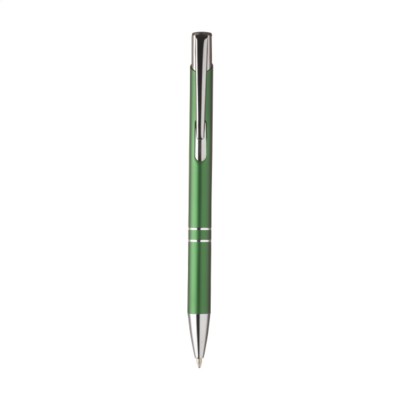 Branded Promotional EBONY MATTE PEN in Green Pen From Concept Incentives.