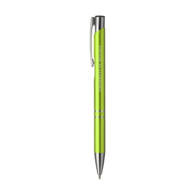 Branded Promotional EBONY MATTE PEN in Light Green Pen From Concept Incentives.