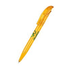 Branded Promotional SENATOR CHALLENGER CLEAR TRANSPARENT PLASTIC BALL PEN with Soft Grip in Honey Yellow Pen From Concept Incentives.