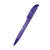 Branded Promotional SENATOR CHALLENGER CLEAR TRANSPARENT PLASTIC BALL PEN with Soft Grip in Purple Pen From Concept Incentives.