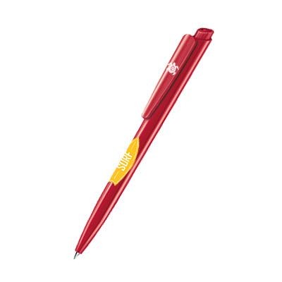 Branded Promotional SENATOR DART POLISHED PLASTIC BALL PEN in Cherry Red Pen From Concept Incentives.