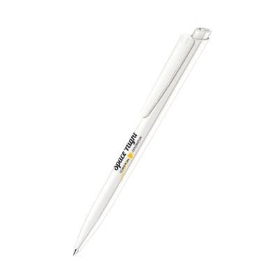 Branded Promotional SENATOR DART POLISHED PLASTIC BALL PEN in White Pen From Concept Incentives.