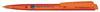 Branded Promotional SENATOR DART CLEAR TRANSPARENT RETRACTABLE BALL PEN in Orange Pen From Concept Incentives.