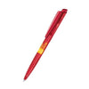 Branded Promotional SENATOR DART CLEAR TRANSPARENT PLASTIC BALL PEN in Cherry Red Pen From Concept Incentives.