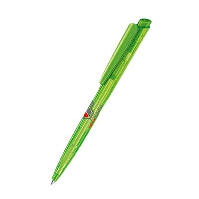 Branded Promotional SENATOR DART CLEAR TRANSPARENT PLASTIC BALL PEN in Pale Green Pen From Concept Incentives.