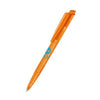 Branded Promotional SENATOR DART CLEAR TRANSPARENT PLASTIC BALL PEN in Orange Pen From Concept Incentives.