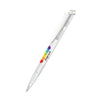 Branded Promotional SENATOR DART CLEAR TRANSPARENT PLASTIC BALL PEN in White Pen From Concept Incentives.