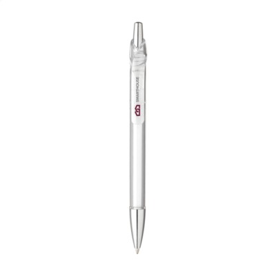 Branded Promotional CROCKET PEN in White Pen From Concept Incentives.