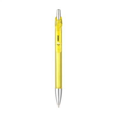 Branded Promotional CROCKET PEN in Yellow Pen From Concept Incentives.