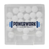 Branded Promotional SQUAREMINT PEPPERMINT in Clear Transparent Mints From Concept Incentives.