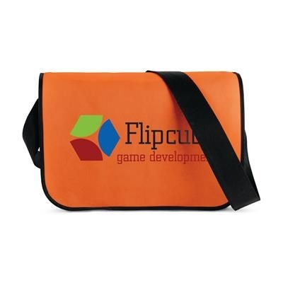 Branded Promotional POSTMAN SHOULDER BAG in Orange Bag From Concept Incentives.