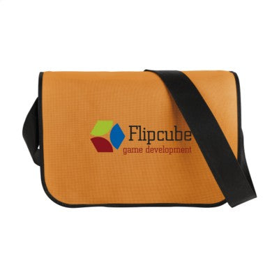 Branded Promotional POSTMANBAG SHOULDER BAG in Orange Bag From Concept Incentives.