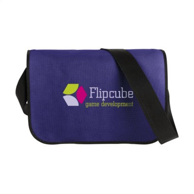 Branded Promotional POSTMANBAG SHOULDER BAG in Purple Bag From Concept Incentives.