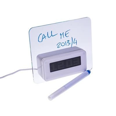 Branded Promotional GLOWING SLATE with USB Hub & Watch Clock From Concept Incentives.