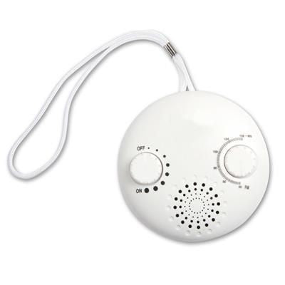 Branded Promotional SHOWER RADIO with Batteries Radio From Concept Incentives.