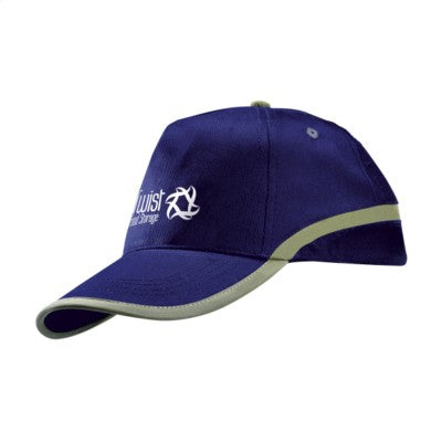 Branded Promotional REFLECTCAP in Cobalt Blue Baseball Cap From Concept Incentives.