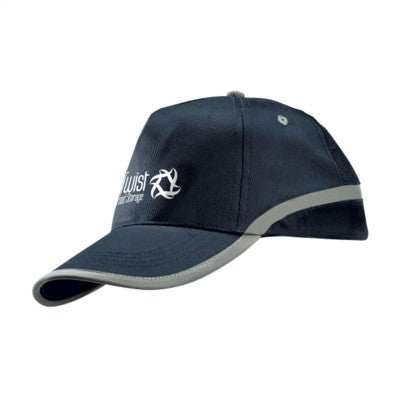 Branded Promotional REFLECTCAP in Navy Baseball Cap From Concept Incentives.