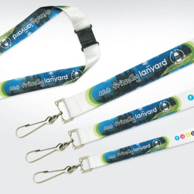 Branded Promotional GREEN & GOOD RECYCLED PET DIE SUBLIMATION LANYARD Lanyard From Concept Incentives.