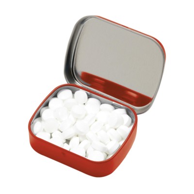 Branded Promotional TINBOX PEPPERMINTS in Red Mints From Concept Incentives.