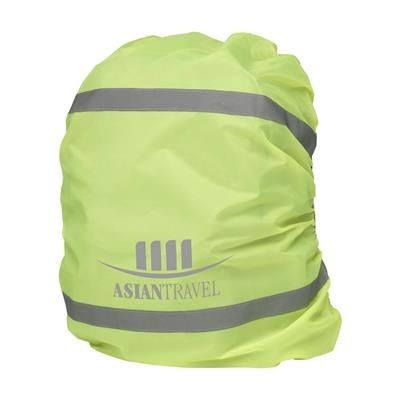Branded Promotional BACKPACK RUCKSACK COVER in Fluorescent Yellow Bag Cover From Concept Incentives.