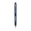 Branded Promotional STILOLINEA RAJA SILVER CHROME PEN in Dark Blue Pen From Concept Incentives.