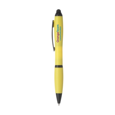 Branded Promotional ATHOSSOLIDTOUCH PEN in Yellow Pen From Concept Incentives.