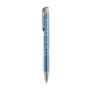 Branded Promotional EBONY SHINY PEN in Light Blue Pen From Concept Incentives.