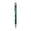 Branded Promotional EBONY SHINY PEN in Green Pen From Concept Incentives.