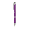 Branded Promotional EBONY SHINY PEN in Purple Pen From Concept Incentives.