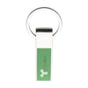 Branded Promotional ECLIPSE KEYRING in Green Keyring From Concept Incentives.