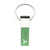 Branded Promotional ECLIPSE KEYRING in Green Keyring From Concept Incentives.