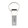 Branded Promotional ECLIPSE KEYRING in Grey Keyring From Concept Incentives.