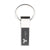 Branded Promotional ECLIPSE KEYRING in Black Keyring From Concept Incentives.