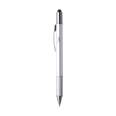 Branded Promotional PROTOOL MULTIPEN MULTIFUNCTION PEN in Silver Pen From Concept Incentives.