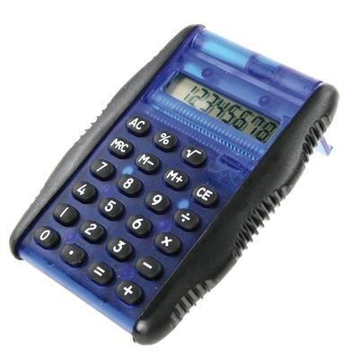 Branded Promotional CALCULATOR with Rubber Sides & Auto Folding Lid Calculator From Concept Incentives.